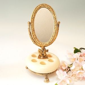 Vanity Avon Mirror and Lipstick Holder